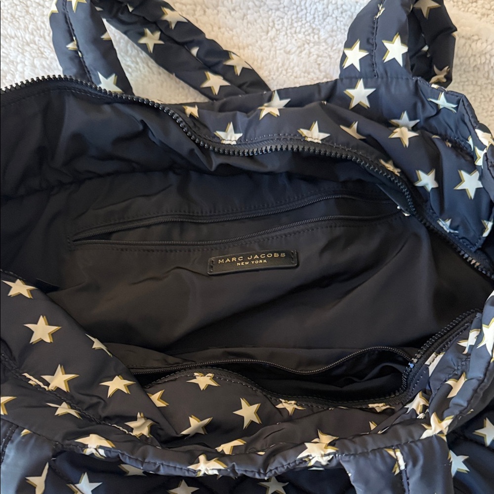 Marc Jacobs Quilted Star Tote with White Stars - Picture 3 of 4